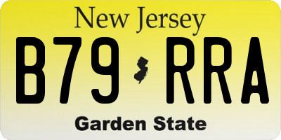 NJ license plate B79RRA