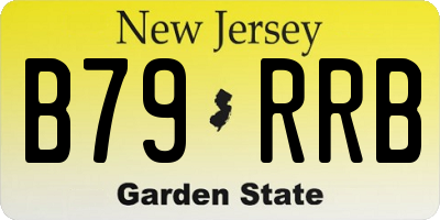 NJ license plate B79RRB