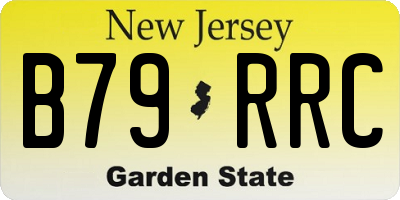 NJ license plate B79RRC