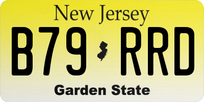 NJ license plate B79RRD