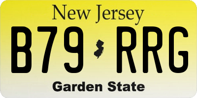 NJ license plate B79RRG