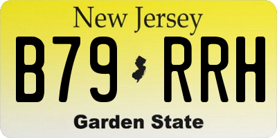 NJ license plate B79RRH