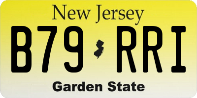 NJ license plate B79RRI