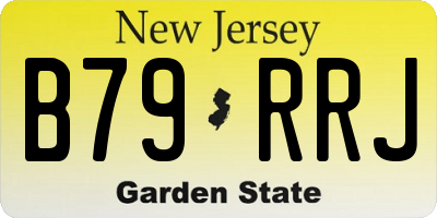 NJ license plate B79RRJ