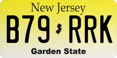 NJ license plate B79RRK