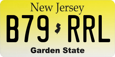 NJ license plate B79RRL