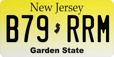 NJ license plate B79RRM