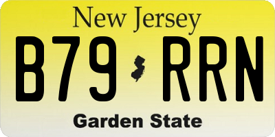 NJ license plate B79RRN