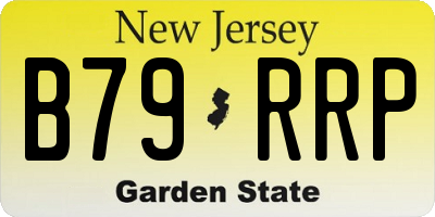 NJ license plate B79RRP