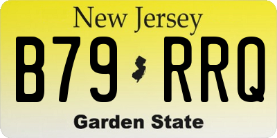 NJ license plate B79RRQ