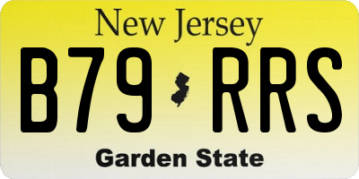 NJ license plate B79RRS