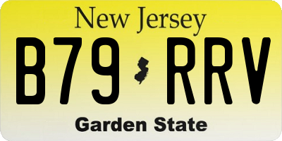 NJ license plate B79RRV
