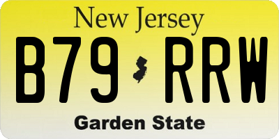 NJ license plate B79RRW