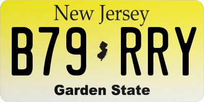 NJ license plate B79RRY