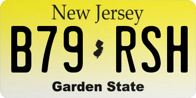 NJ license plate B79RSH