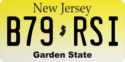 NJ license plate B79RSI