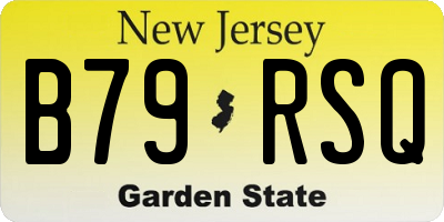 NJ license plate B79RSQ