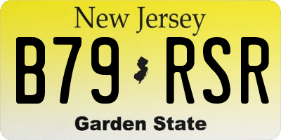 NJ license plate B79RSR