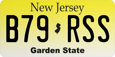 NJ license plate B79RSS