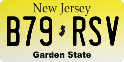 NJ license plate B79RSV
