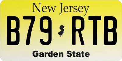 NJ license plate B79RTB