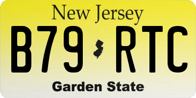 NJ license plate B79RTC
