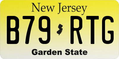NJ license plate B79RTG