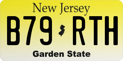 NJ license plate B79RTH