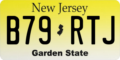 NJ license plate B79RTJ