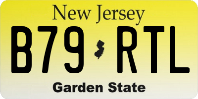 NJ license plate B79RTL