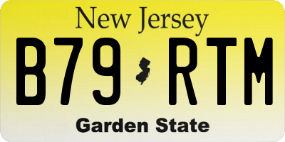 NJ license plate B79RTM
