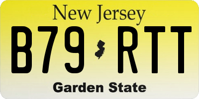 NJ license plate B79RTT
