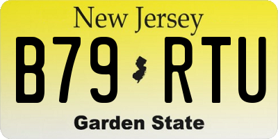 NJ license plate B79RTU