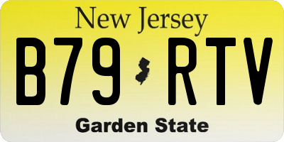 NJ license plate B79RTV