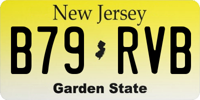 NJ license plate B79RVB
