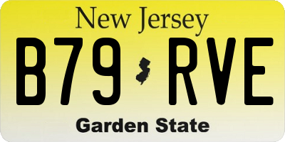 NJ license plate B79RVE