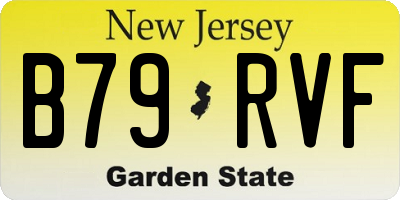 NJ license plate B79RVF
