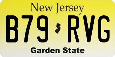 NJ license plate B79RVG