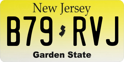 NJ license plate B79RVJ