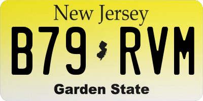 NJ license plate B79RVM