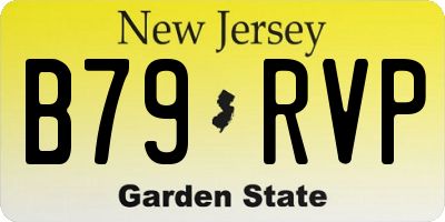 NJ license plate B79RVP