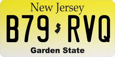 NJ license plate B79RVQ