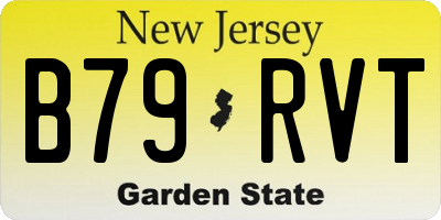 NJ license plate B79RVT