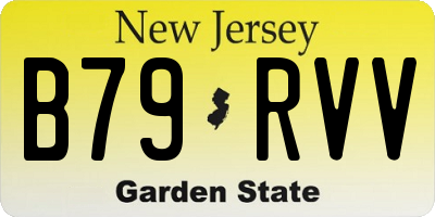 NJ license plate B79RVV