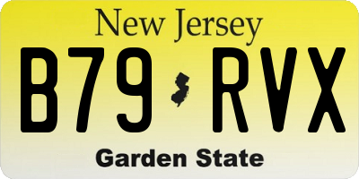 NJ license plate B79RVX