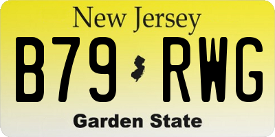 NJ license plate B79RWG