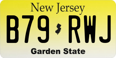 NJ license plate B79RWJ