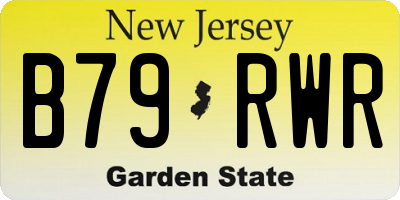 NJ license plate B79RWR