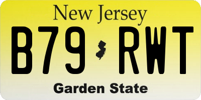 NJ license plate B79RWT