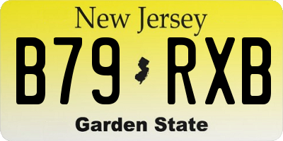 NJ license plate B79RXB